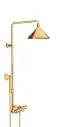 AXOR-HG-AXOR-Showers-Front-Showerpipe-mit-Thermostat-und-Kopfbrause-240-2jet-Polished-Gold-Optic-26020990 gallery number 1